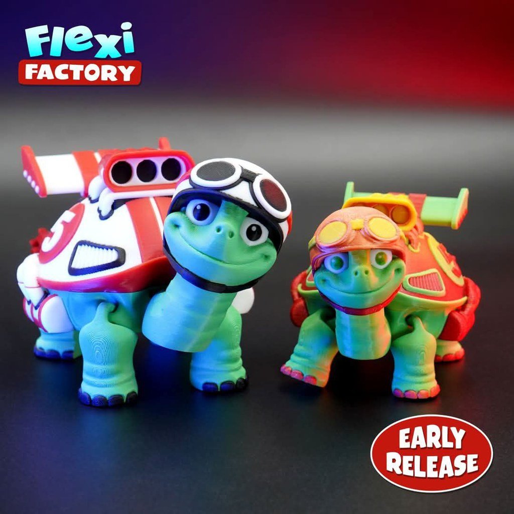 [BN3D-000144] Tortuga de Carreras Flexible Articulado