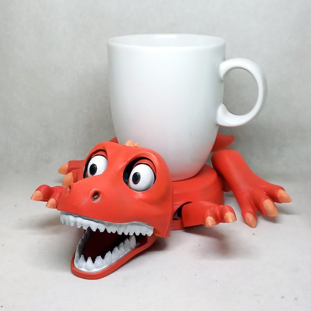 [BN3D-000176] T-Rex Cup Holder