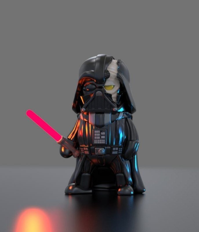 [BN3D-000208] Mini Darth Vader - Obi-Wan Edition
