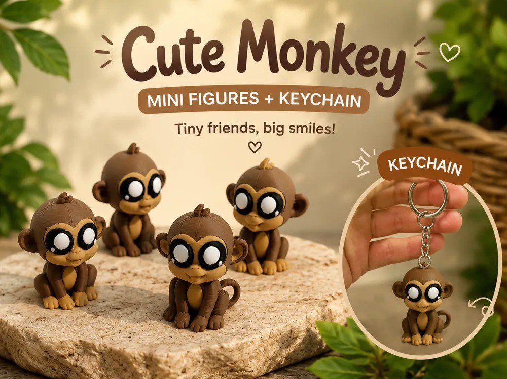 [BN3D-000252] Cute Monkey