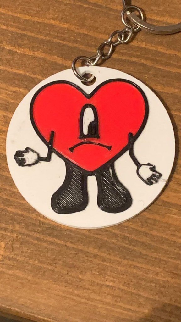 Llavero Bad Bunny Corazon
