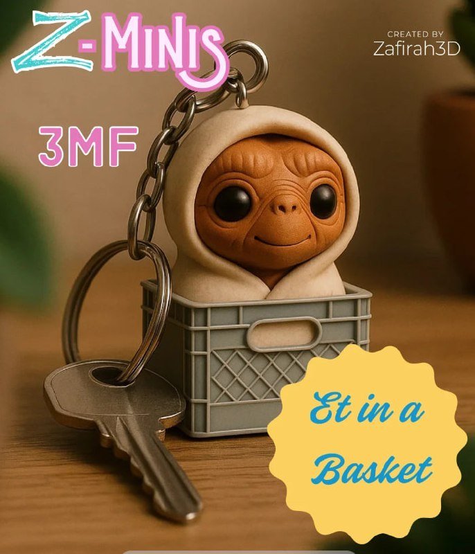 Llavero ET in a Basket