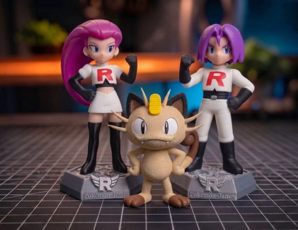 [BN3D-000367] Pokemon - Jessie, James y Meowth