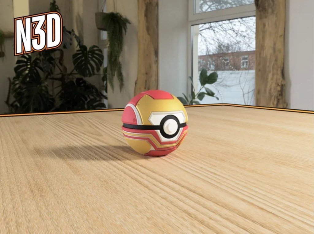 [BN3D-000384] Pokébola de Iron Man