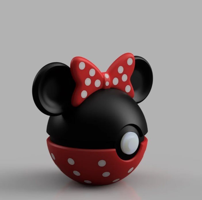 [BN3D-000388] Pokébola de Minnie Mouse
