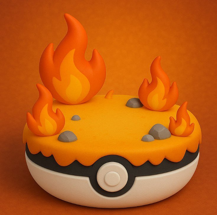 Base Pokémon Tipo Fuego