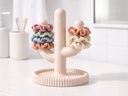 Organizador y soporte para coleteros en forma de cactus