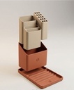 Organizador modular de escritorio y set de papelería