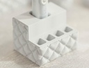 Soporte para cepillos de dientes doble