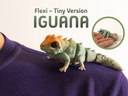 Iguana articulada para llavero