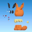 Eevee tejido multipart