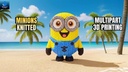 Minions tejido multipartes