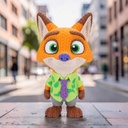 Nick Wilde tejido multipart 100% escala