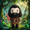 Hagrid tejido multipartido a escala 50%