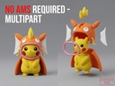 Poncho de Pikachu y Magikarp