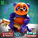 Factory Bamboo Panda Flexible Articulado