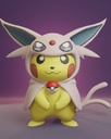 Pikachu disfrazado de Espeon