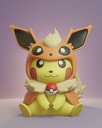 Pikachu disfrazado de Flareon