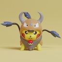 Pikachu disfrazado de Tauros