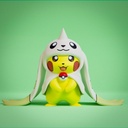 Pikachu con capucha de Terriermon
