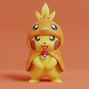 Pikachu con capucha de Torchic
