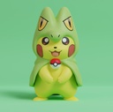 Pikachu disfrazado de Treecko
