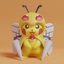 Pikachu disfrazado de Beedrill