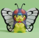 Pikachu disfrazado de Butterfree