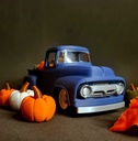 Ford F100 1956 pickup de calabazas de Halloween